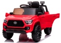 Toyota Tacoma CZERWONY Autko na akumulator miękki fotelik pilot