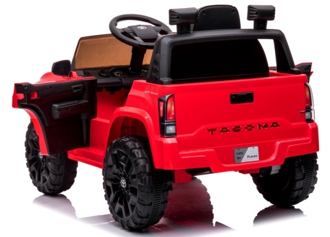 Toyota Tacoma CZERWONY Autko na akumulator miękki fotelik pilot
