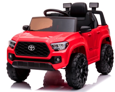 Toyota Tacoma CZERWONY Autko na akumulator miękki fotelik pilot