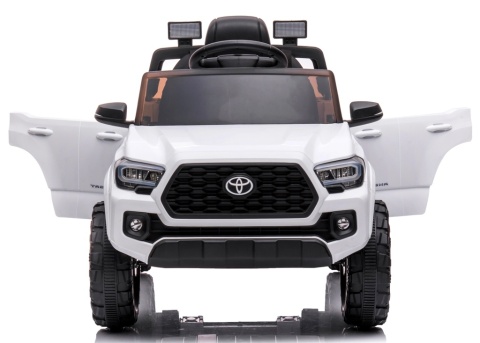 Toyota Tacoma BIAŁY Autko na akumulator miękki fotelik pilot