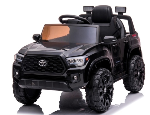 Toyota Tacoma CZARNY Autko na akumulator miękki fotelik pilot