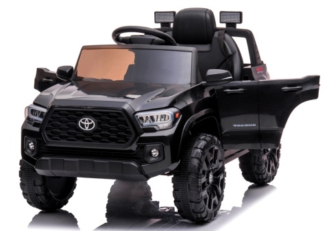 Toyota Tacoma CZARNY Autko na akumulator miękki fotelik pilot