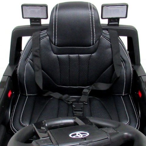 Toyota Tacoma CZARNY Autko na akumulator miękki fotelik pilot