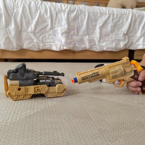 WOOPIE Zestaw 3w1 Robot Transformujący Czołg i Wyrzutnia na Strzałki