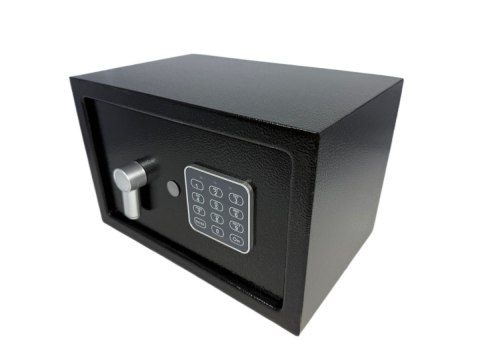 Czarny sejf burowy domowy podwójny system zamykania stalowy nowoczesny wygląd