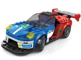Klocki techniczne Sportowe auto NIEBIESKO-CZERWONE 138-elementów ZA5744