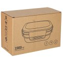 Lunch box śniadaniówka pudełko śniadaniowe z przegródkami dzielone 1900ml morelowe