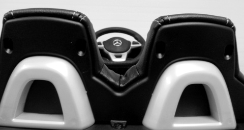 Mercedes SLC 300 CZARNY Autko na akumulator Piankowe Koła Eva, miękki fotelik, Pilot