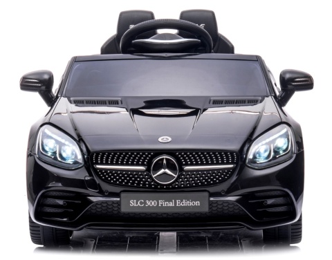 Mercedes SLC 300 CZARNY Autko na akumulator Piankowe Koła Eva, miękki fotelik, Pilot
