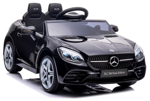 Mercedes SLC 300 CZARNY Autko na akumulator Piankowe Koła Eva, miękki fotelik, Pilot