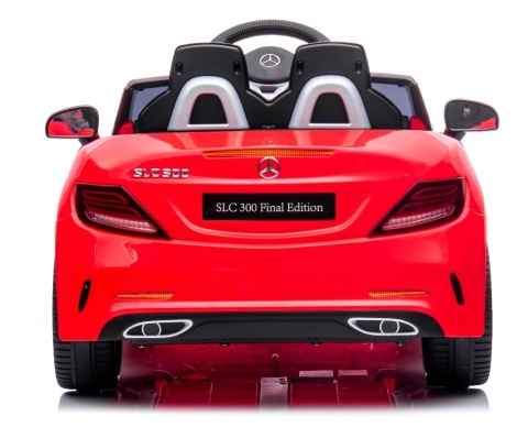 Mercedes SLC 300 CZERWONY Autko na akumulator Piankowe Koła Eva, miękki fotelik, Pilot