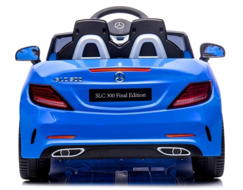 Mercedes SLC 300 NIEBIESKI Autko na akumulator Piankowe Koła Eva, miękki fotelik, Pilot