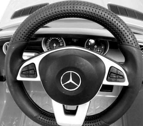 Mercedes SLC 300 NIEBIESKI Autko na akumulator Piankowe Koła Eva, miękki fotelik, Pilot