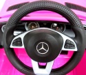 Mercedes SLC 300 RÓŻOWY Autko na akumulator Piankowe Koła Eva, miękki fotelik, Pilot