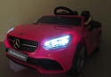 Mercedes SLC 300 RÓŻOWY Autko na akumulator Piankowe Koła Eva, miękki fotelik, Pilot
