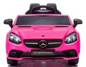 Mercedes SLC 300 RÓŻOWY Autko na akumulator Piankowe Koła Eva, miękki fotelik, Pilot