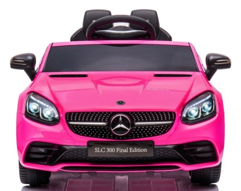 Mercedes SLC 300 RÓŻOWY Autko na akumulator Piankowe Koła Eva, miękki fotelik, Pilot