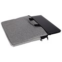 Torba na laptopa 15,6 cali etui pokrowiec teczka damska męska szara