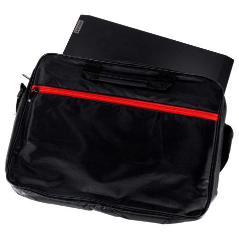 Torba na laptopa 15,6 cali etui pokrowiec z paskiem teczka damska męska czarna