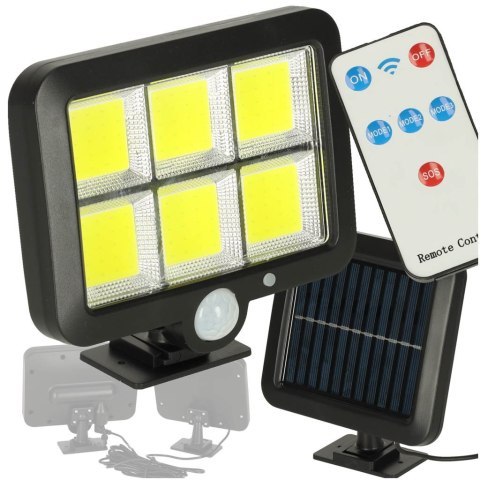Lampa solarna czujnik ruchu i zmierzchu 120 LED