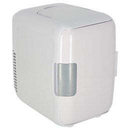 Lodówka turystyczna elektryczna samochodowa mini na jedzenie kosmetyki grzanie chłodzenie 2w1 4L biała