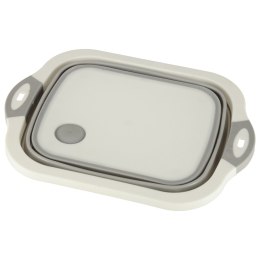 Miska składana silikonowa z odpływem deska do krojenia zlew turystyczny ociekacz