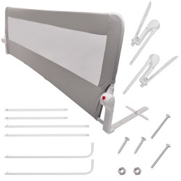 Barierka osłona ochronna do łóżka otwierana 200 cm szara
