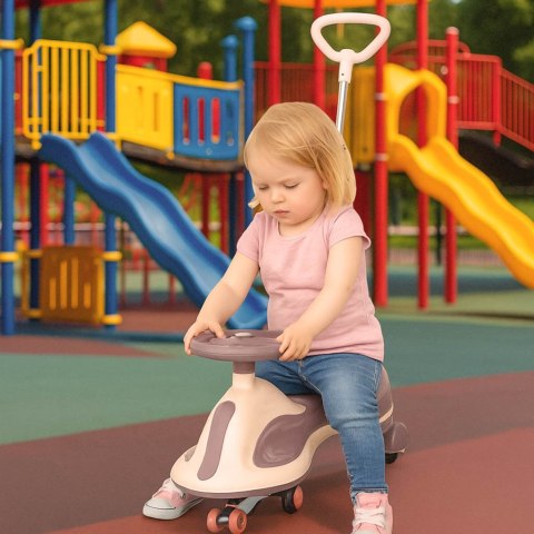 Jeździk grawitacyjny LED Swing FIX S2 skuter z rączką fioletowy max 100kg