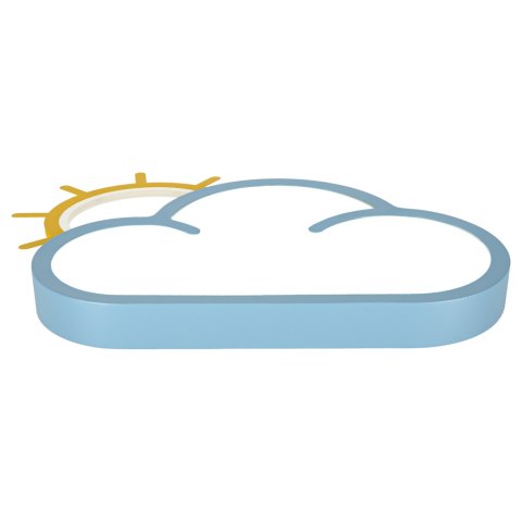 Lampa LED sufitowa plafon do pokoju dziecięcego ściemniana LUMELA + pilot chmurka niebieska