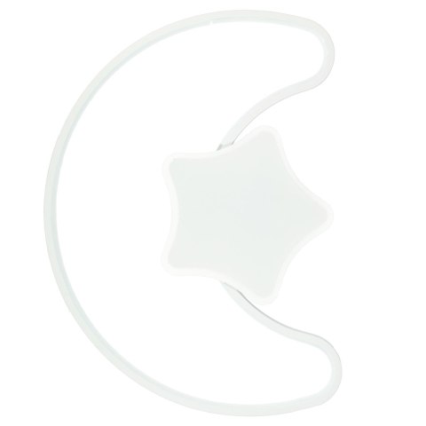 Lampa LED sufitowa plafon do pokoju dziecięcego ściemniana LUMELA + pilot księżyc biała