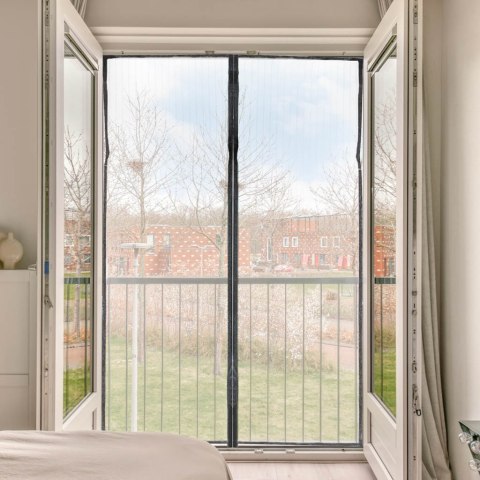 Moskitiera siatka magnetyczna LUARO na drzwi solidna mocny magnes 110x220cm