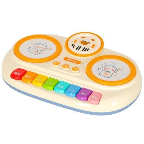 Pianinko organki interaktywne dla dzieci edukacyjne beżowe