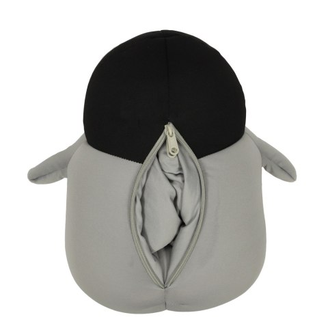 Poduszka podróżna 2w1 rogal pod kark do samochodu samolotu maskotka pingwin