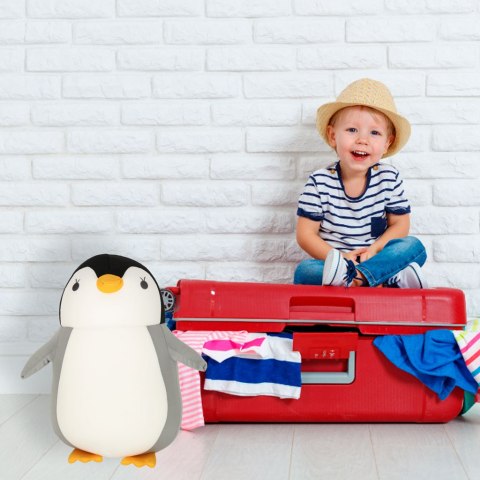 Poduszka podróżna 2w1 rogal pod kark do samochodu samolotu maskotka pingwin