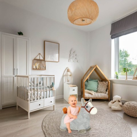 Skoczek dla dzieci do skakania z pompką gumowy koń konik