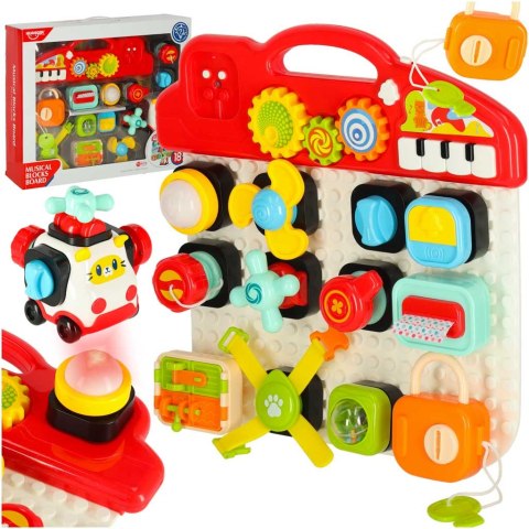 Tablica manipulacyjna interaktywna edukacyjna zabawka sensoryczna dla dzieci