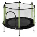 Trampolina do domu ogrodu dla dzieci siatka piłki 140cm 55inch zielona