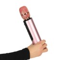 Mikrofon bezprzewodowy karaoke dla dzieci głośnik Bluetooth 2000mAh karta SD USB wysoka jakość różowy