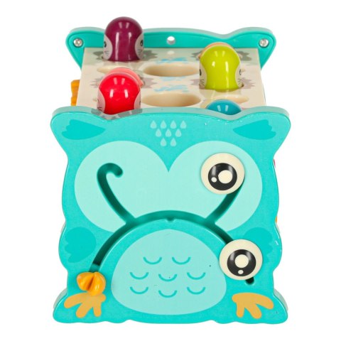 Zabawka sensoryczna wbijak dla niemowląt 8w1 Bibi-inn niebieska