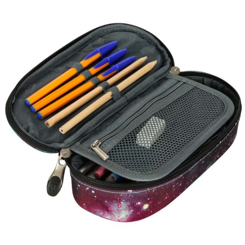 Piórnik szkolny jednokomorowy saszetka St. Right nebula