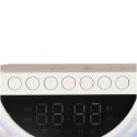 Lampka LED Gamingowa RGB głośnik ładowarka indukcyjna radio budzik zegar