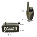 Walkie talkie krótkofalówka zestaw z centralą dla dzieci wojskowy zasięg 333 m