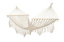 Hamak ogrodowy brazylijski boho siatka frędzle 200cm 150kg Ecru