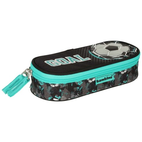 Piórnik szkolny jednokomorowy Bambino piłka nożna