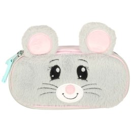 Piórnik szkolny jednokomorowy saszetka myszka