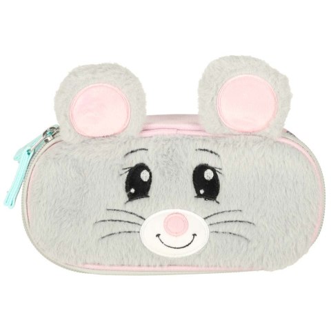 Piórnik szkolny jednokomorowy saszetka myszka