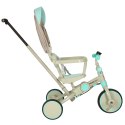 Rowerek trójkołowy TRIKE FIX V4 rower spacerówka rowerek biegowy 6w1 szary niebieski