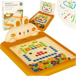 Tablica edukacyjna magnetyczna z pinezkami do układania mozaika szablon 118 kropek