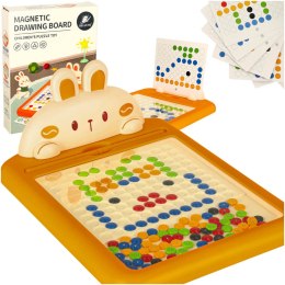 Tablica edukacyjna magnetyczna z pinezkami do układania mozaika szablon 40 kropek