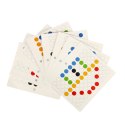 Tablica edukacyjna magnetyczna z pinezkami do układania mozaika szablon 40 kropek